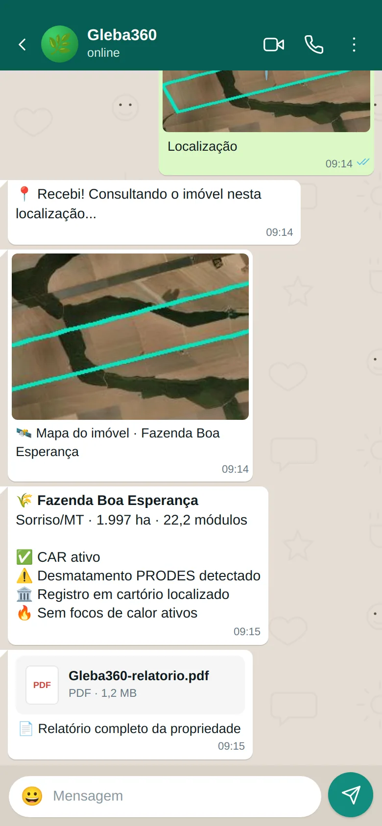 Consulta de imóvel pelo WhatsApp